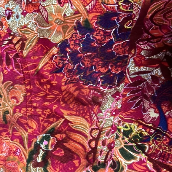 Coldwater Creek Cotton Jacket PS Petite Fall Colors Zip Front Casual Layering - Picture 3 of 6